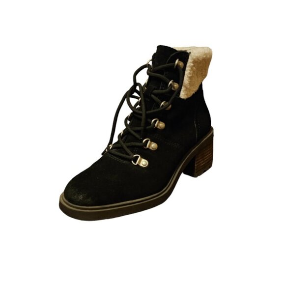 Lucky Brand Womens Demia Suede Hiking Combat & Lace-up Boots Size 7 - Picture 2 of 8